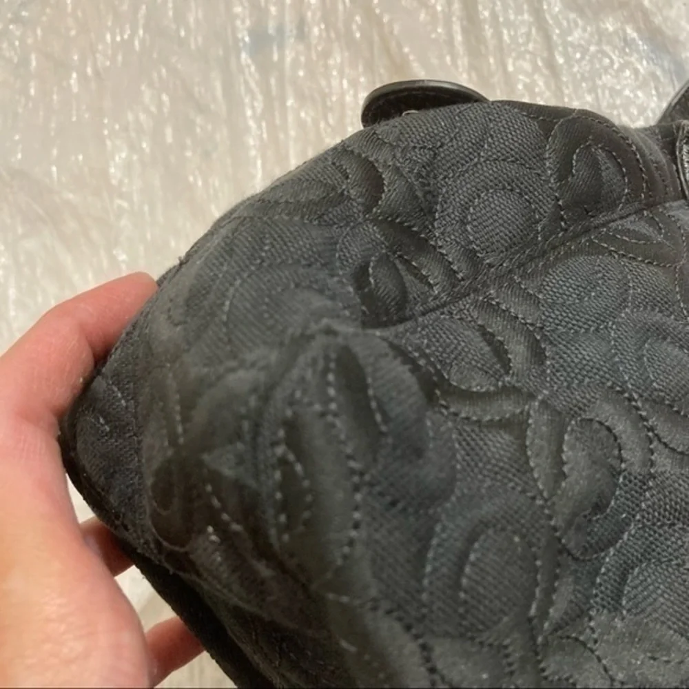 Coach y2k granmercy quilted black op art c bag 42949
